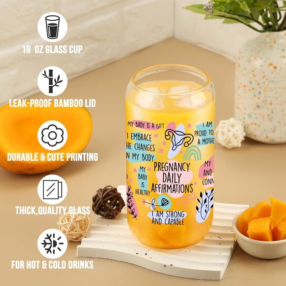 Pregnancy Daily Affirmations Tumbler - Picture 4 of 6